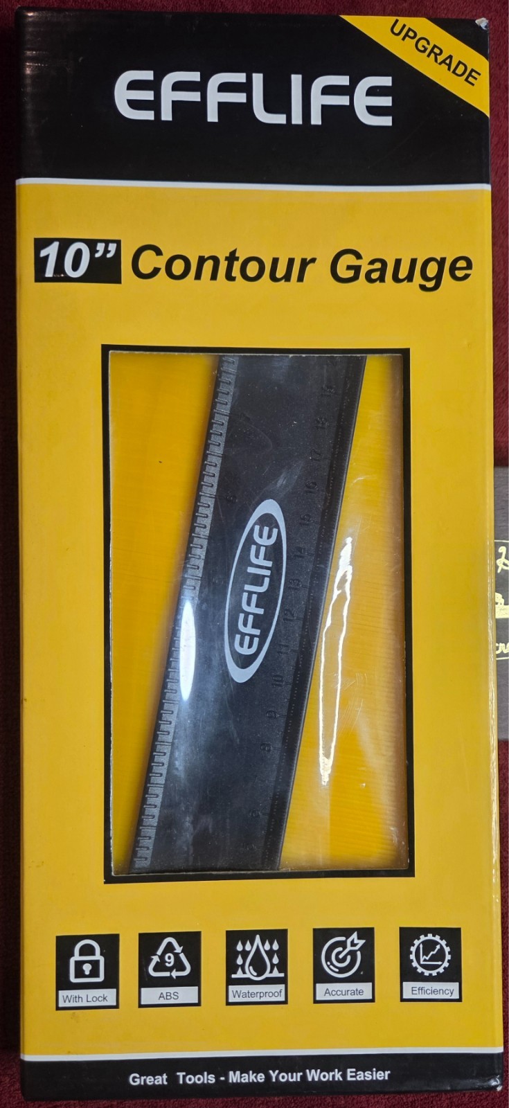 Efflife 10" Contour Gage Tool for Recording Cross Sectional Shapes - NIB