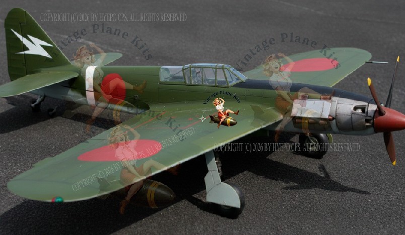 PROFILE Kawasaki Hien Hein 'Tony' 48.5" WS for .35 Control Line Plans & Article