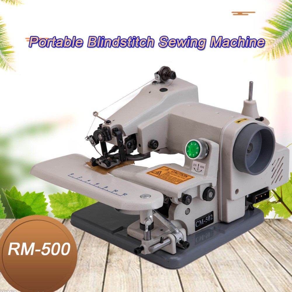 Portable Industrial Blind Stitch Hemmer Tabletop Hemming Sewing Machine Kit 110V