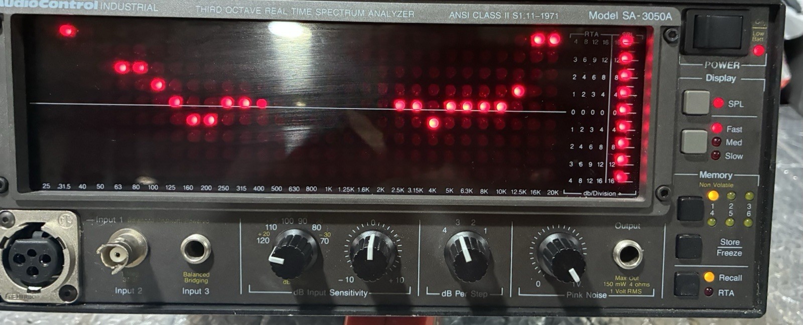 Audio Control Industries SA-3050 Third Octave Real Time Spectrum Analyzer