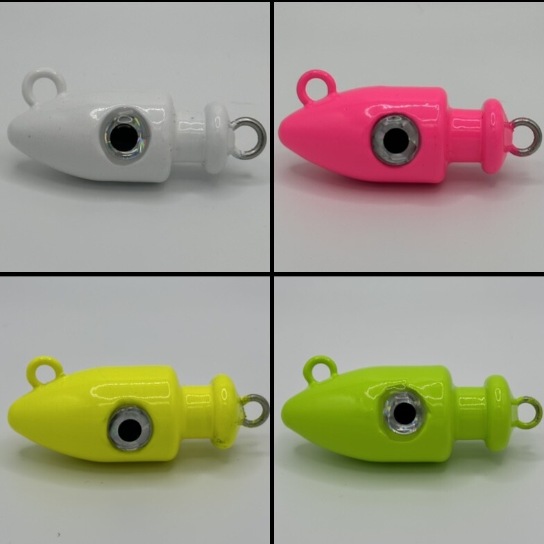 CHUB MOJO JIG FOR PARACHUTE TROLLING RIG 4OZ - 10OZ WITH HOOKS AND WITHOUTHOOKS