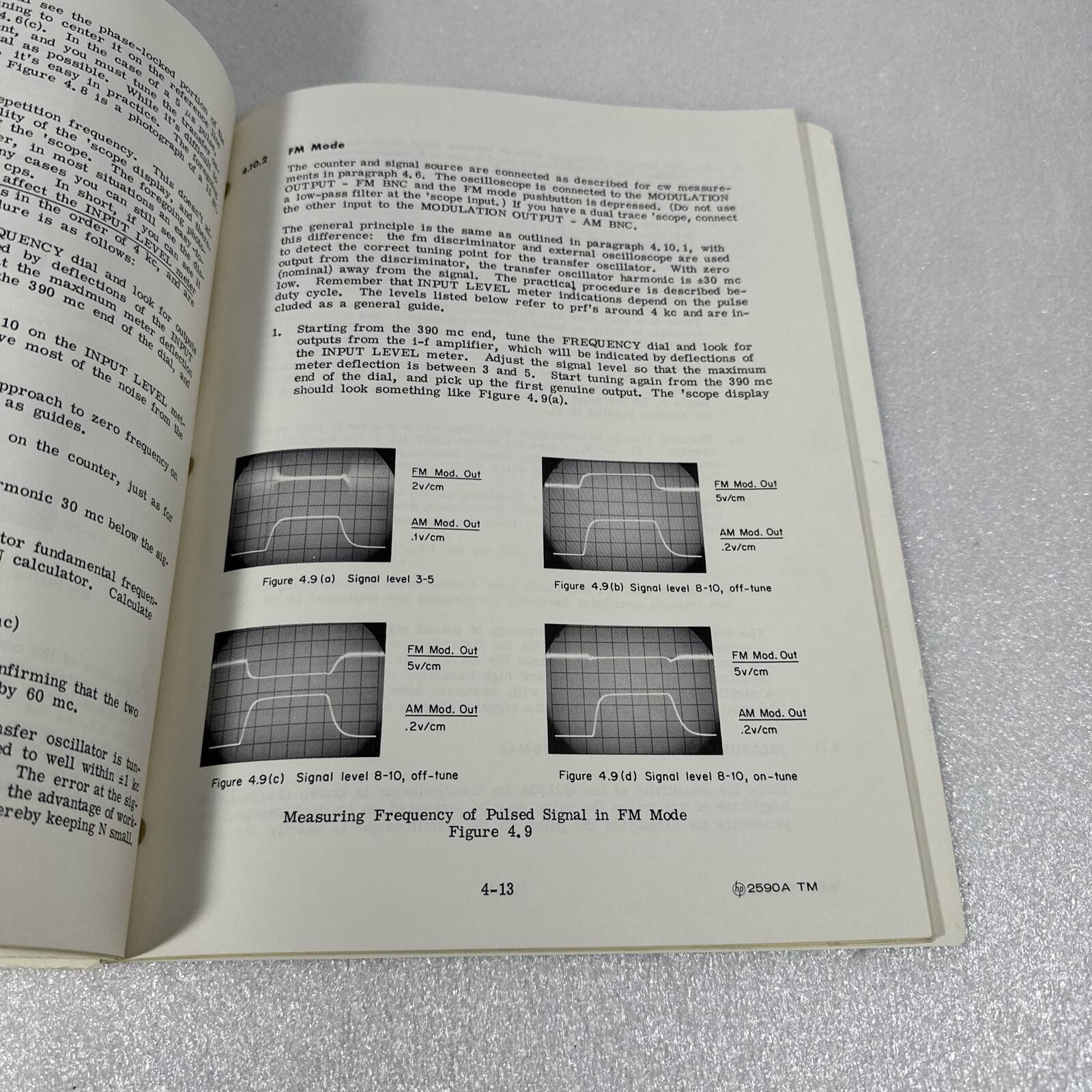 HP Model 2590A Microwave Frequency Converter Preliminary Handbook 5/64