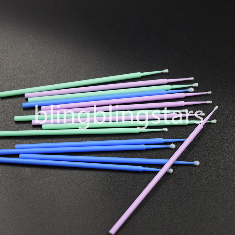 100 Pcs Dental Disposable Micro Applicator Brush Tips Bendable 1.2/1.5/2.0/2.5mm
