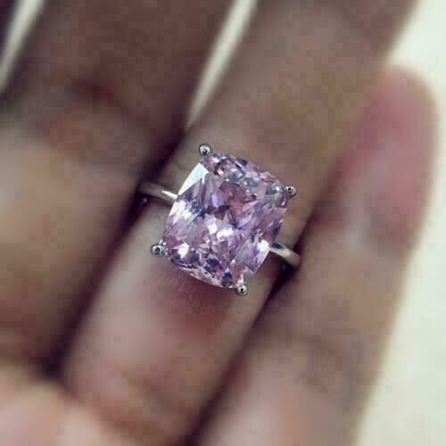 Lab-Created 5.60 Ct Cushion Cut Purple Diamond Wedding Ring 925 Sterling Silver