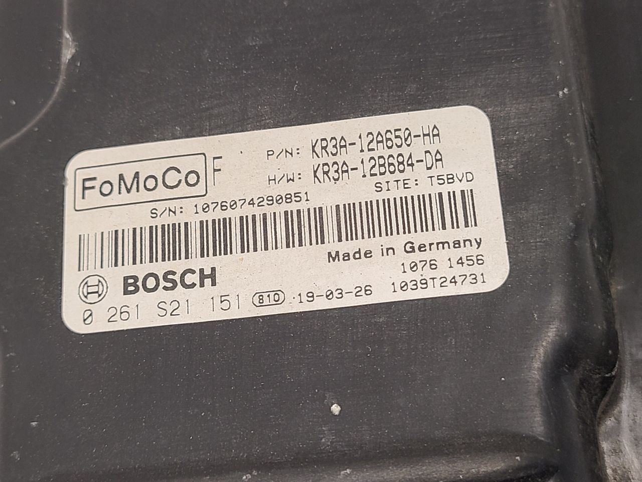 2019-2022 FORD MUSTANG Engine ECM Electronic Control Module Ecoboost KR3A12A650H