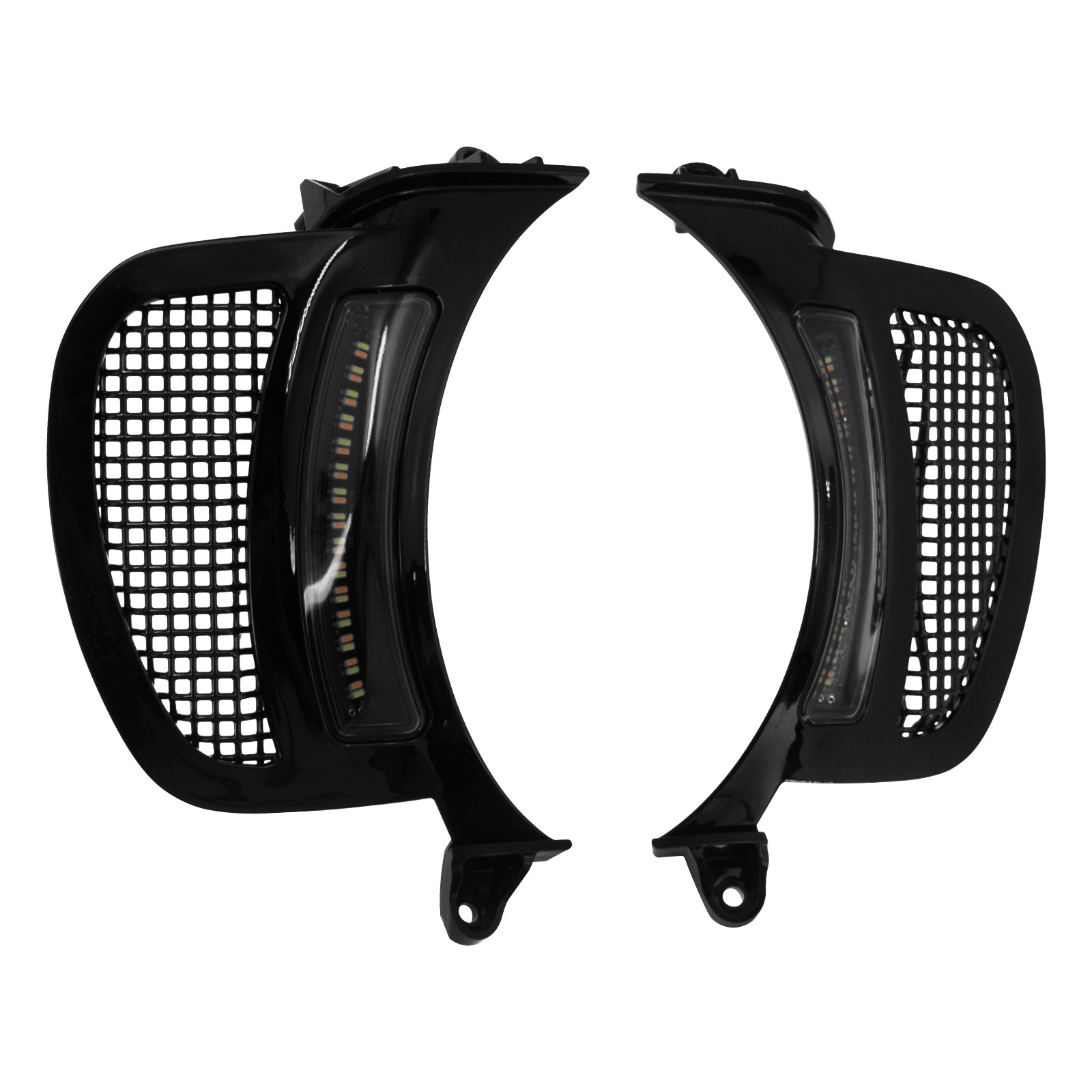 Headlight Vent Accent LED Running Turn Signal Light For Harley Road Glide 2015+