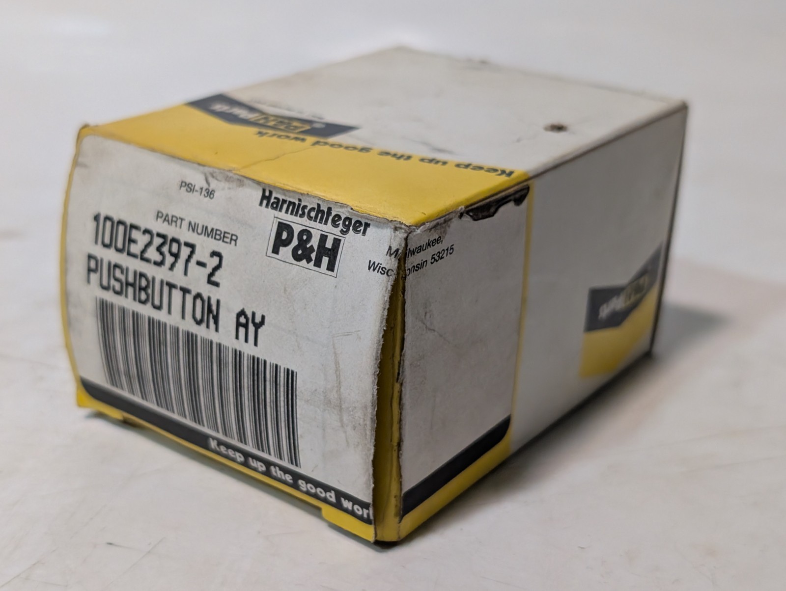 Lot of 3: Harnischfeger P&H 100E2397-2 Pushbutton Control Switches, 125VAC