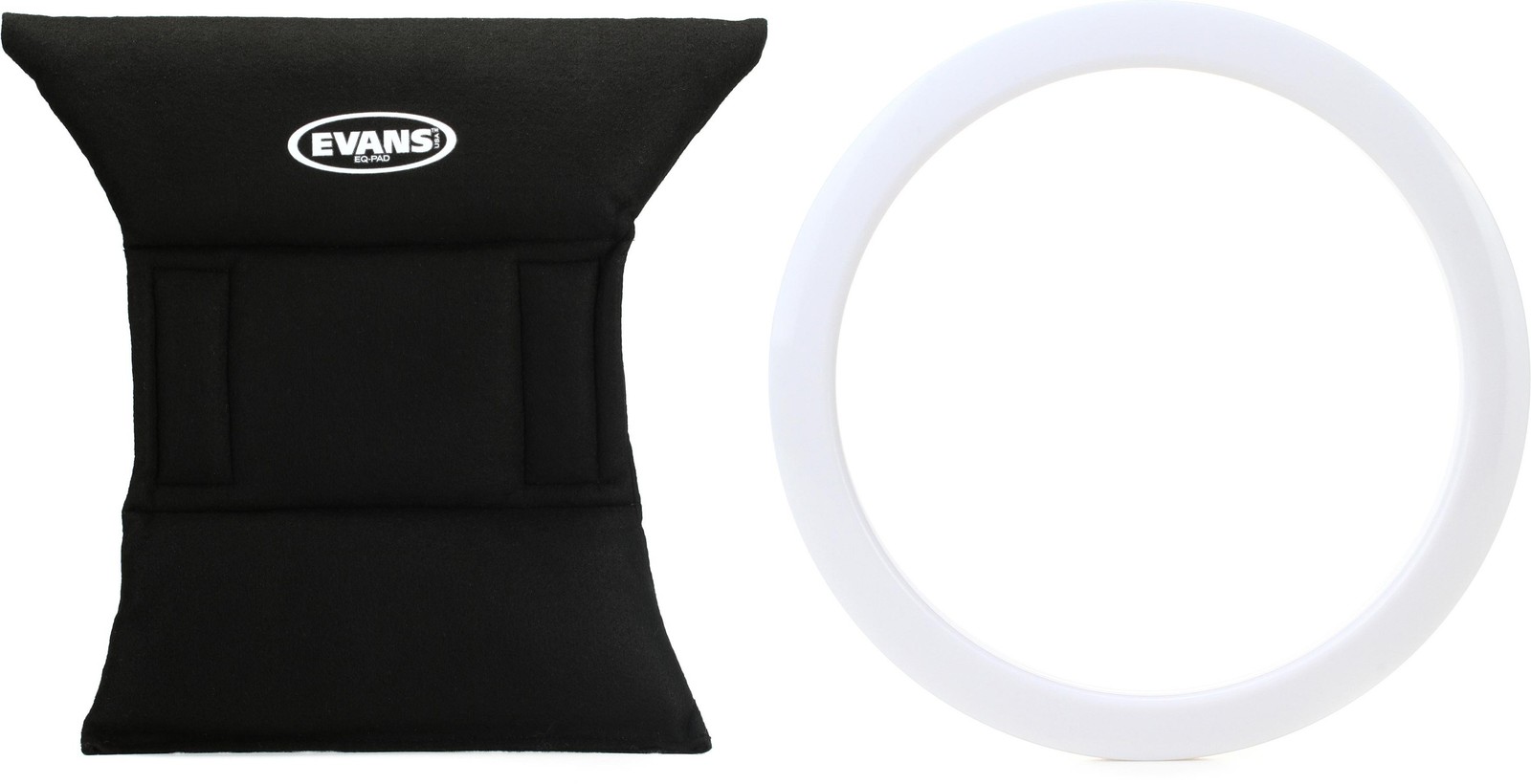 Evans EQ Pad Bass Drum Muffler + Bass Drum O's HW5 Value Bundle