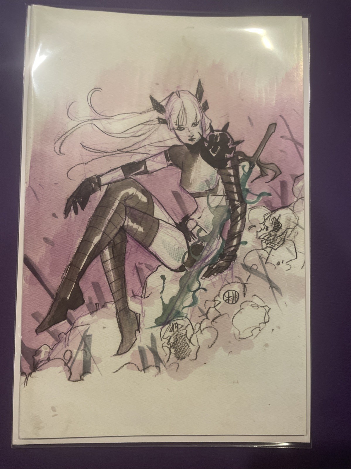X OF SWORDS CREATION (2020 Marvel) #1 PEACH MOMOKO NYCC SKETCH VIRGIN VARIANT NM
