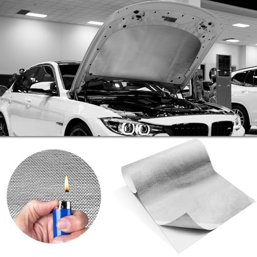 Pcs4'' x 48'' Aluminized Heat Shield Thermal Barrier Adhesive 24 x 48 Inch 2