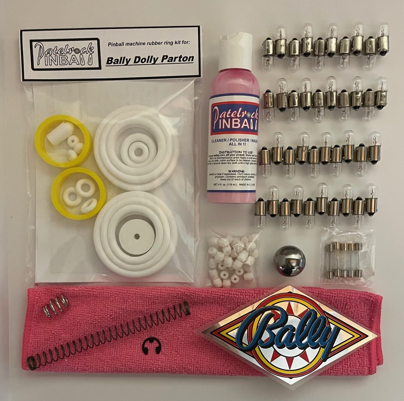 1979 Bally Dolly Parton Pinball Machine Maintenance Tune Up Kit