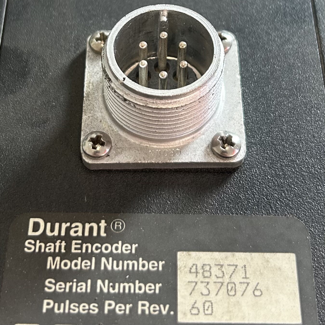 Eaton-Durant 48371 Shaft Encoder, Single Channel, 60 PPR