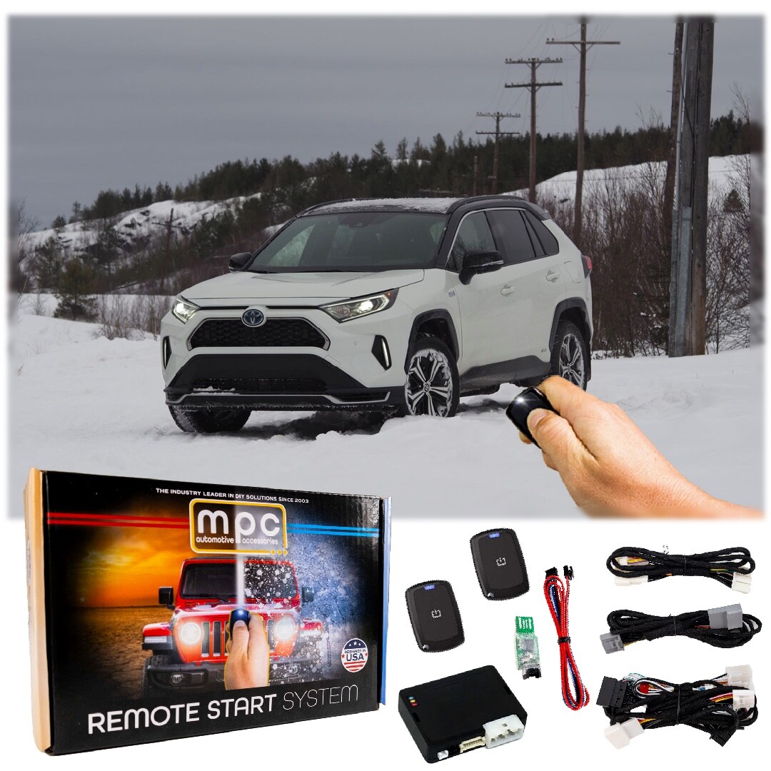1-Button Remote Starter For 2019-2024 Toyota RAV4 Gas - H-Key - Plugin T-Harness