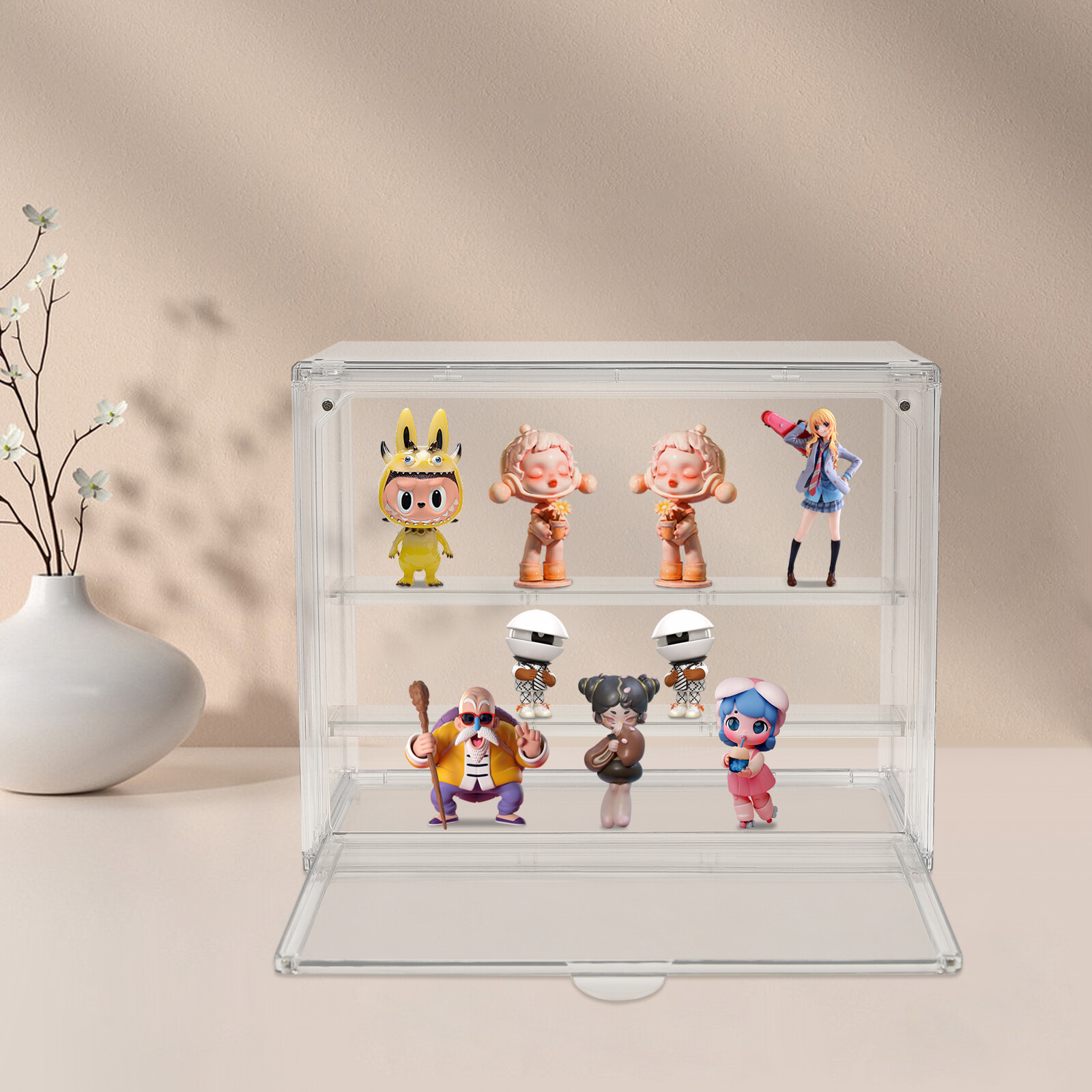 Clear 2-Tier PET Display Case Countertop Bread Cake Cupcake Storage