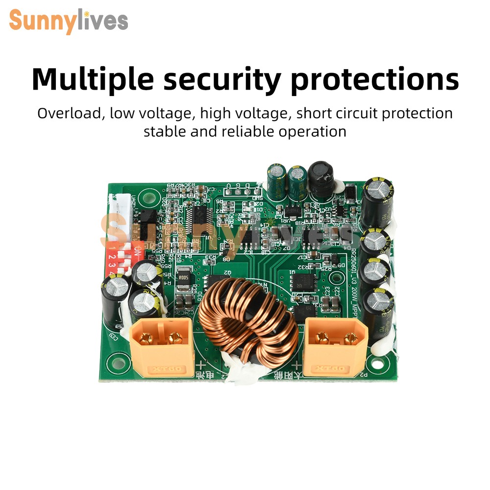 100W MPPT Smart Solar Controller DIP Switch for 12V 24V Energy Storage Systems