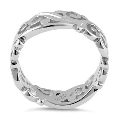 925 Sterling Silver Vines Ring