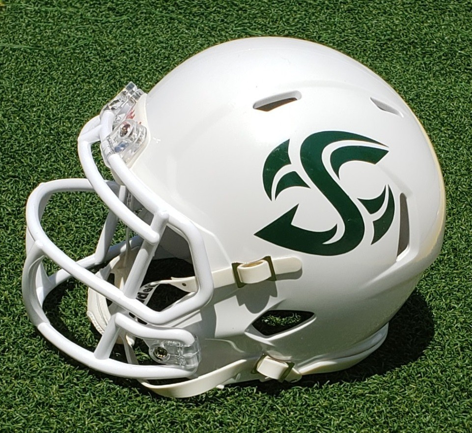 SACRAMENTO STATE HORNETS "S" LOGO WHITE FOOTBALL MINI HELMET