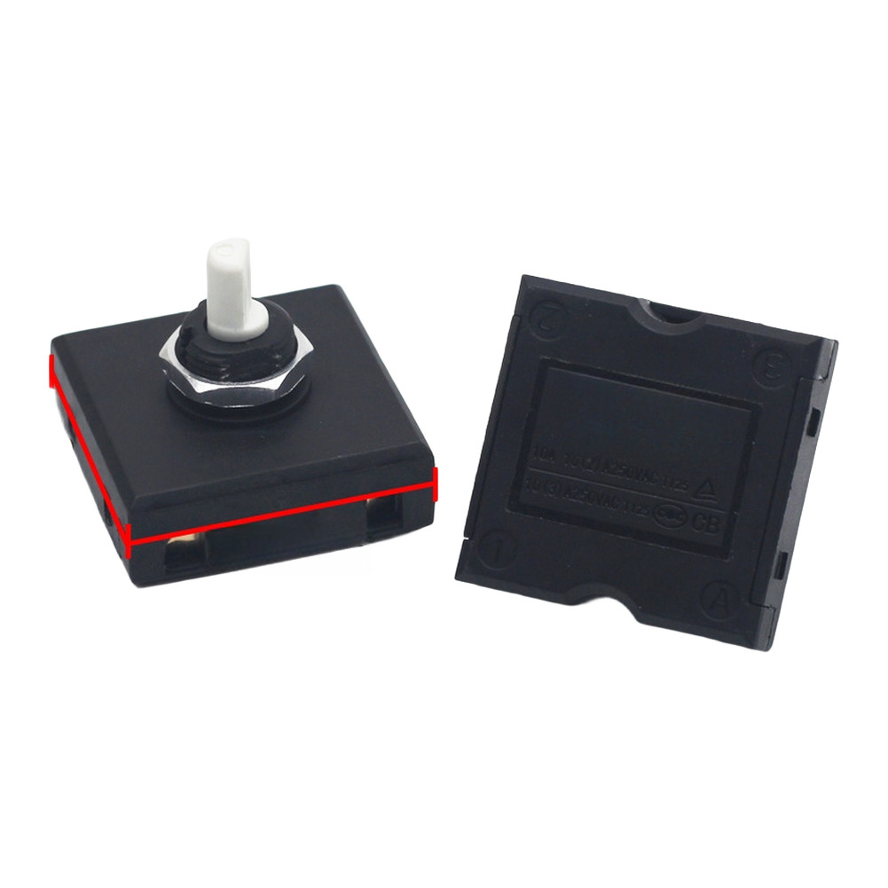 3pcs Black Thermostat Switch for Electric Hot Pot Steamer 2 Setting 3 Setting