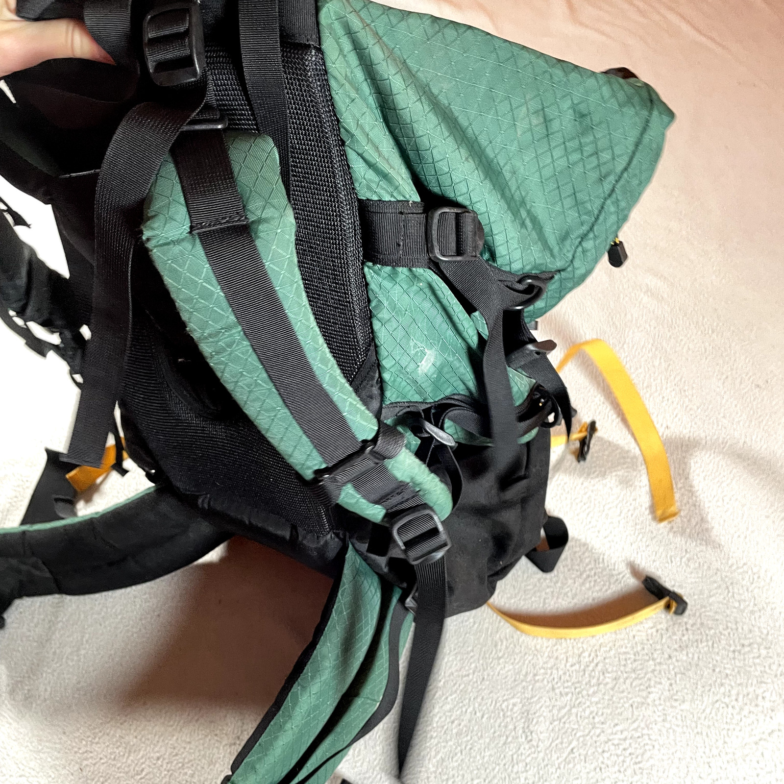 Rokk Hiking Backpack Outdoor Trail Guide Camp Fish Hunt Distressed Inside