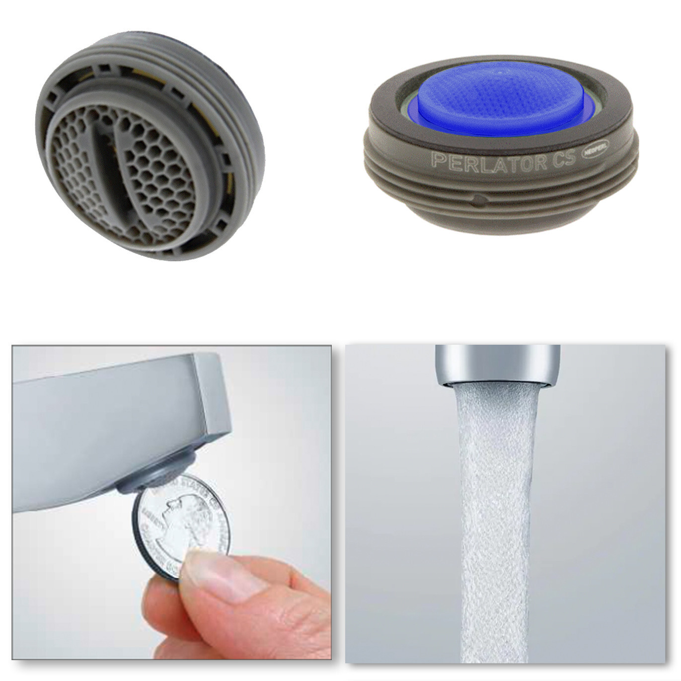 Neoperl Slim Air Coin Slot Aerator 1.0 gpm Hidden Faucet Aerated Low Flow
