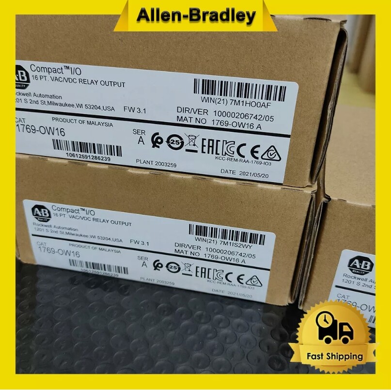 New old Stock  1769-OW16  Allen Bradley Compact I/O Relay Output 1769-0W16 N262