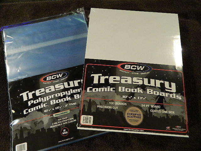 100 New BCW Resealable Treasury Bags And Boards - Acid Free - Archival Storage