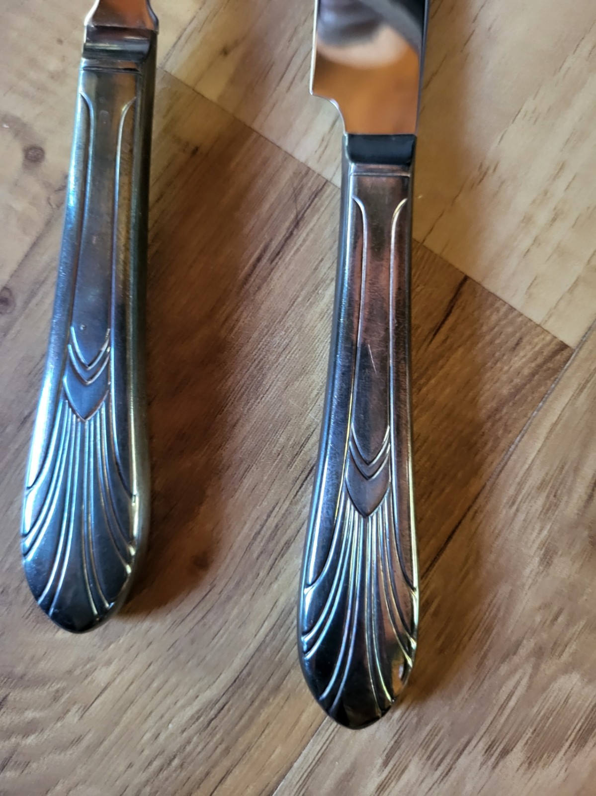 Vintage Stainless Carving Fork & Knife