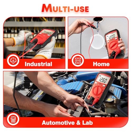 Multimeter Tester, 4000 Counts Multimeter with Capacitor Tester | Digital