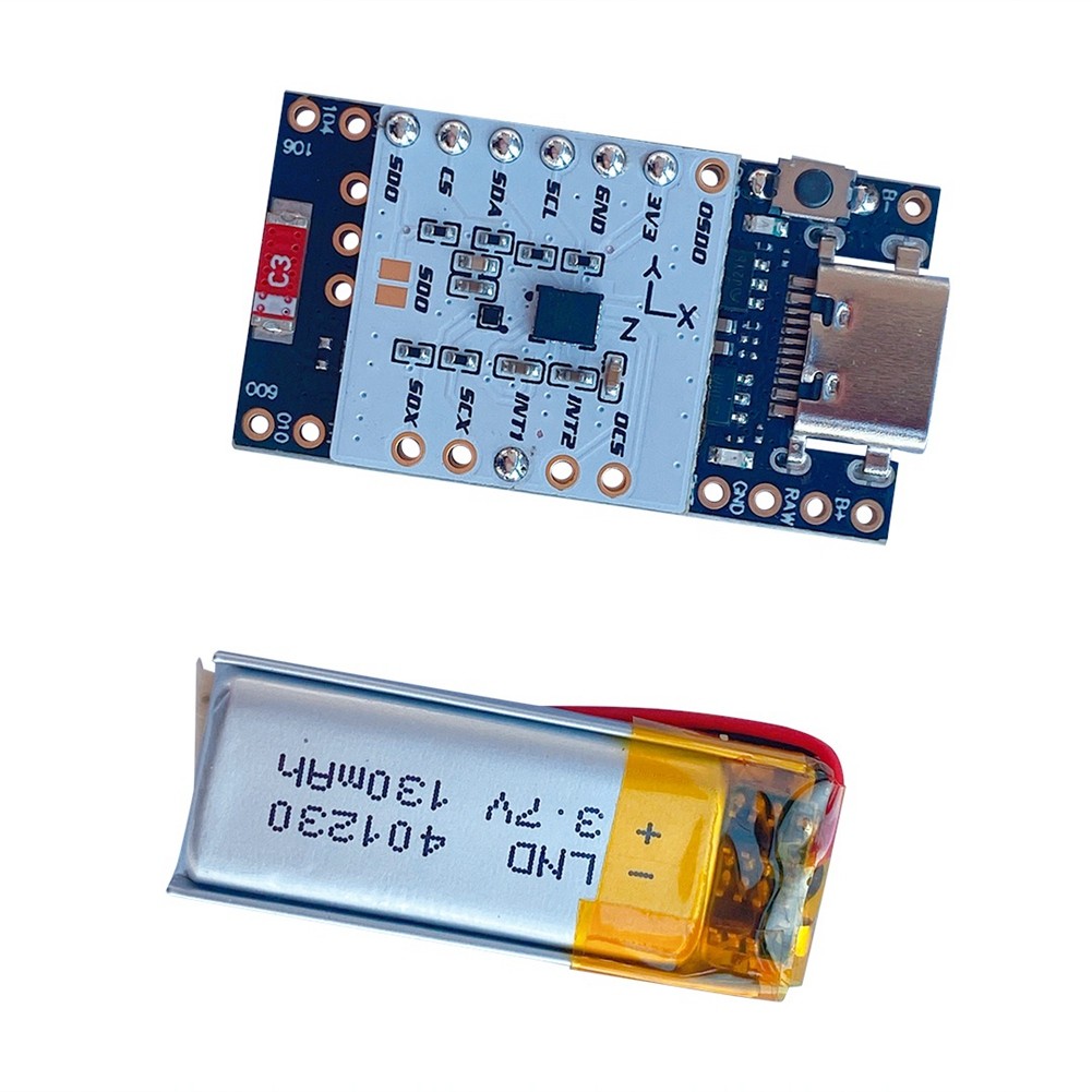 SmolSlime Module Based on NRF SlimeVR Module,ProMicro NRF52840 + (LSM6DSV +5270