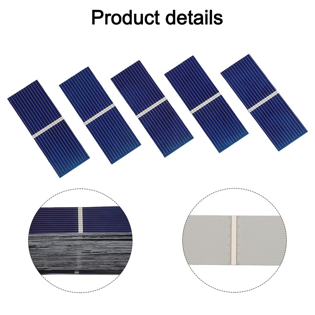 100pcs 0 5V For Solar Cells for For Solar Projects Polycrystalline Silicon