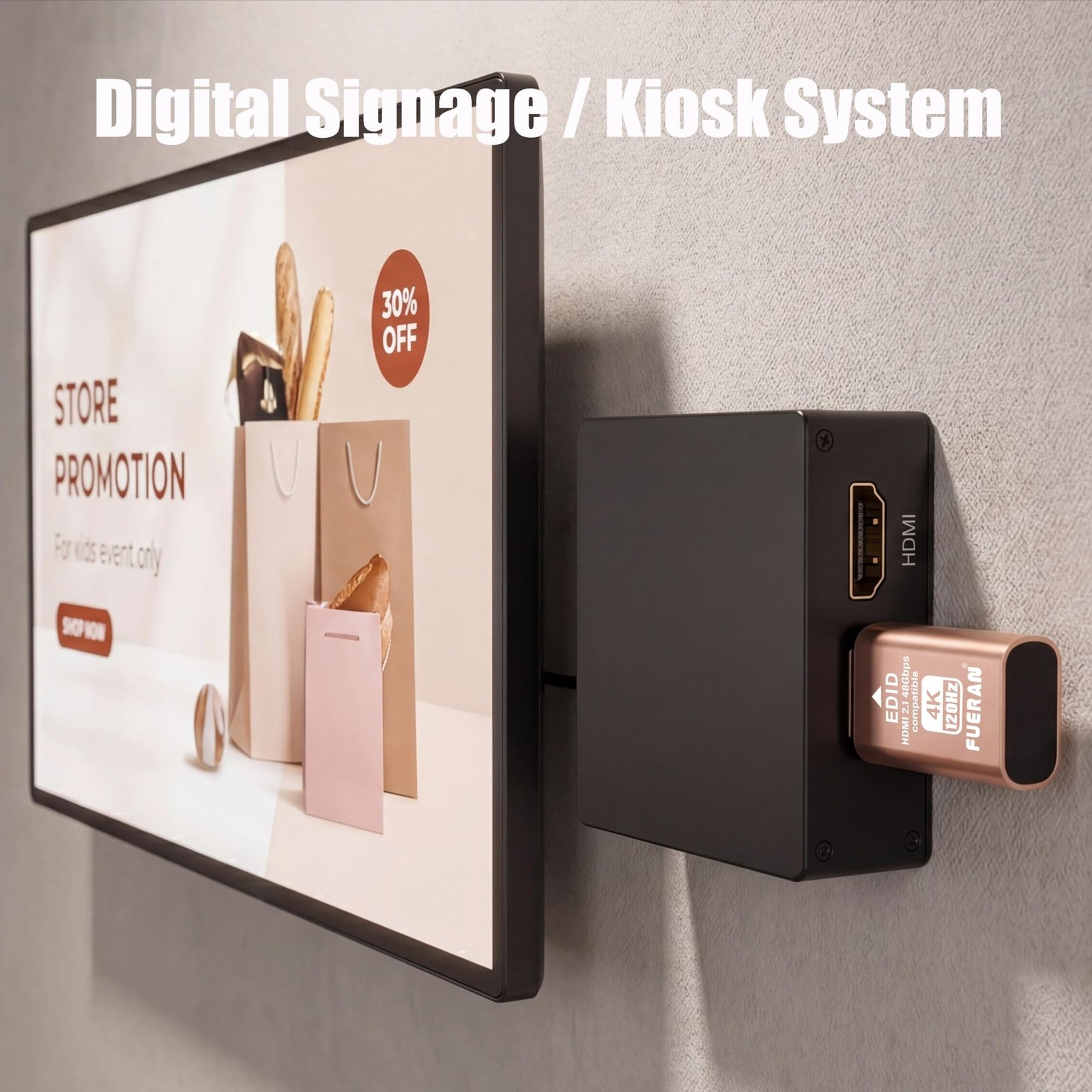 HDMI 2.1 Dummy Plug 4K@120Hz Virtual Display Emulator, Headless Adapter, HDMI...