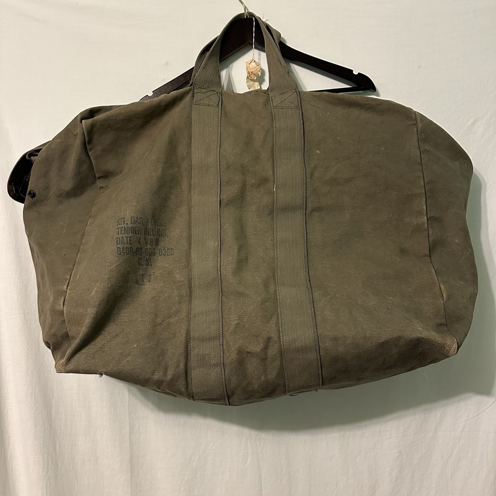 Flyers Kit Bag Military Tennier Ind. U.S. 1988 Large Duffle