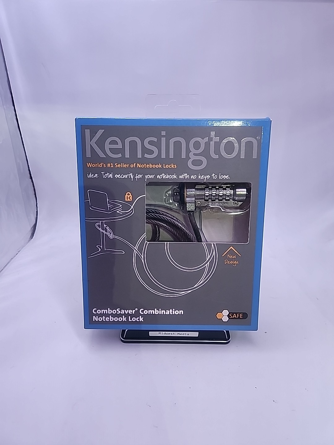 Kensington ComboSaver Notebook Laptop Computer Security Cable Lock, 6ft , New!