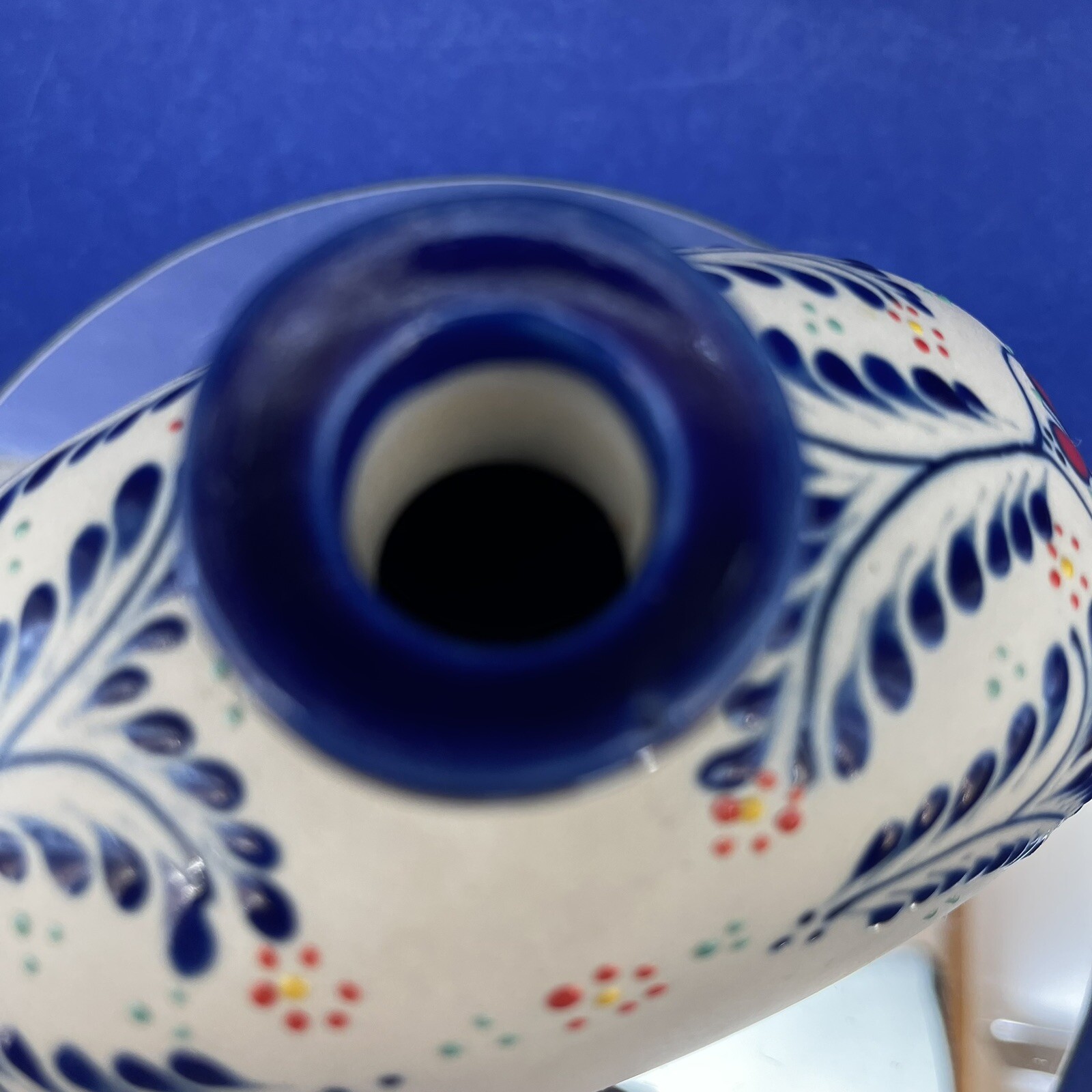 Anejo Limited Edition Casa Cofradia Empty Tequila Pottery Art Bottle Mexico