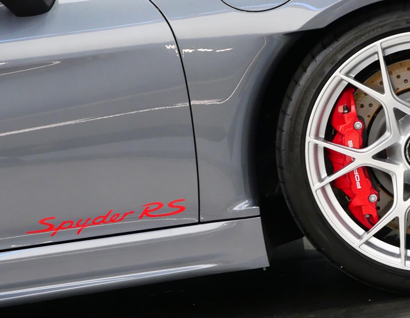 Premium PAIR 2023-26 PORSCHE 718 Spyder RS Style Sticker Door Decal Set CUSTOM