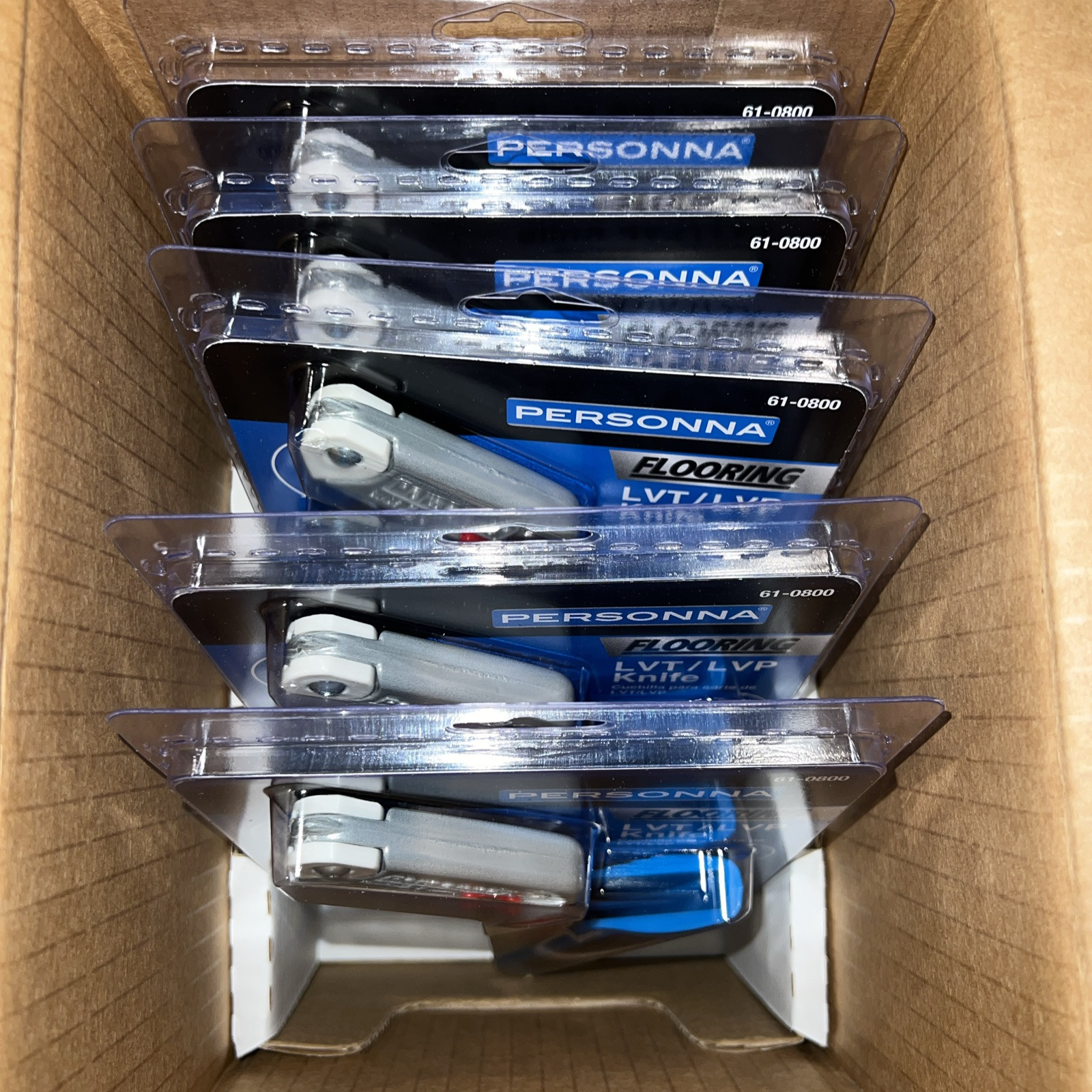 PERSONNA FLOORING LVT/LVP KNIFE WITH 10 FREE BLADES 61-0800 BOX OF 5 PIECES