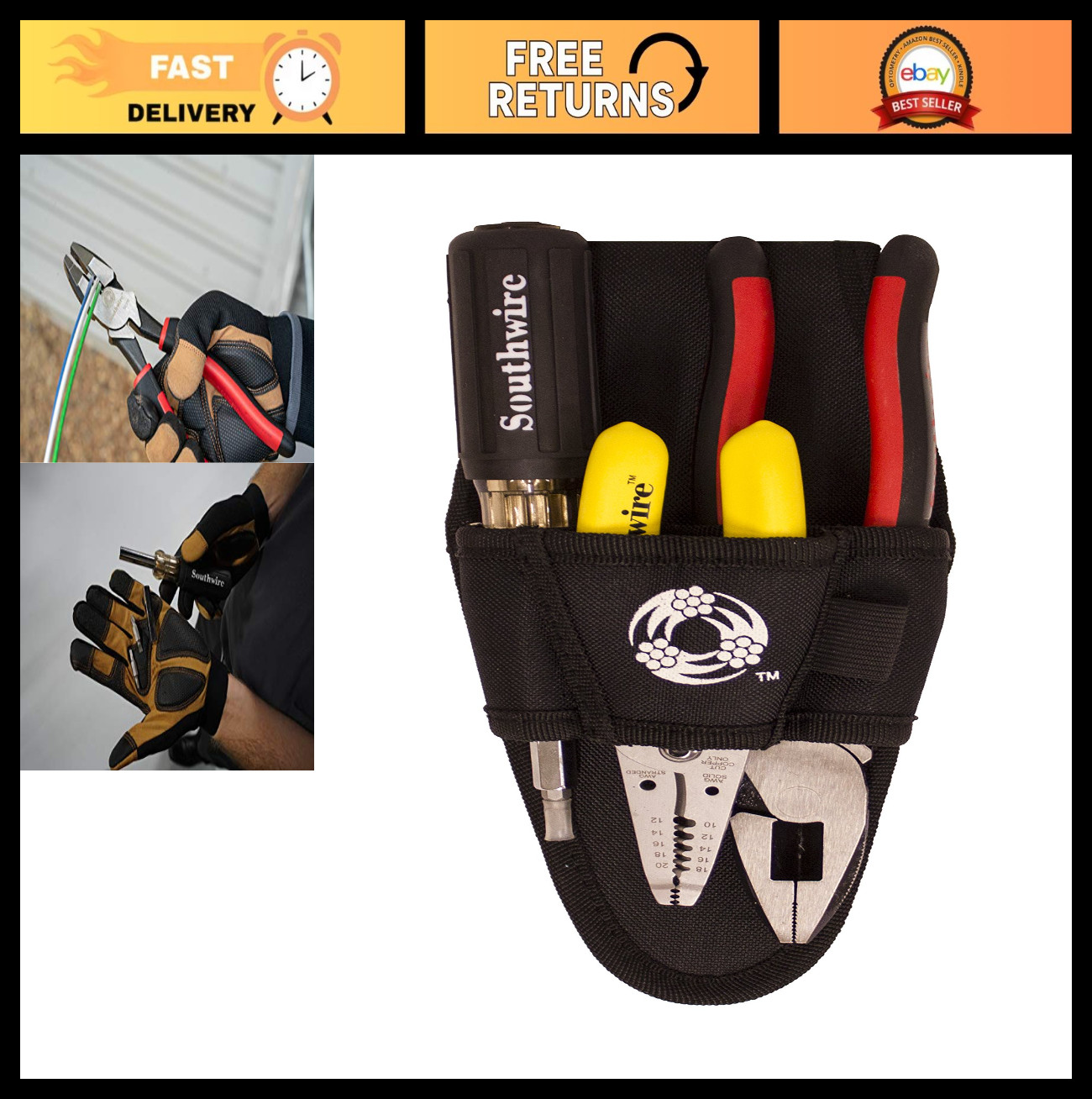 Multipurpose Electrical Wire Tool Kit - Stainless Steel Stripper, Screwdriver &