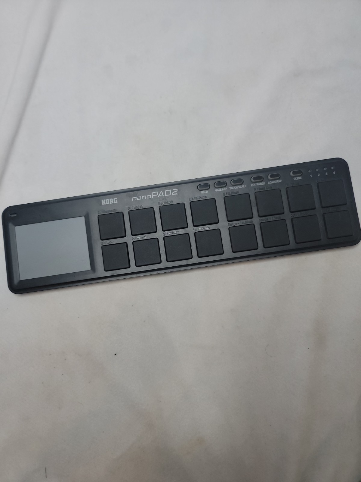 KORG nanoPAD2 Slim-Line USB Drum Pad Controller Black No Cord