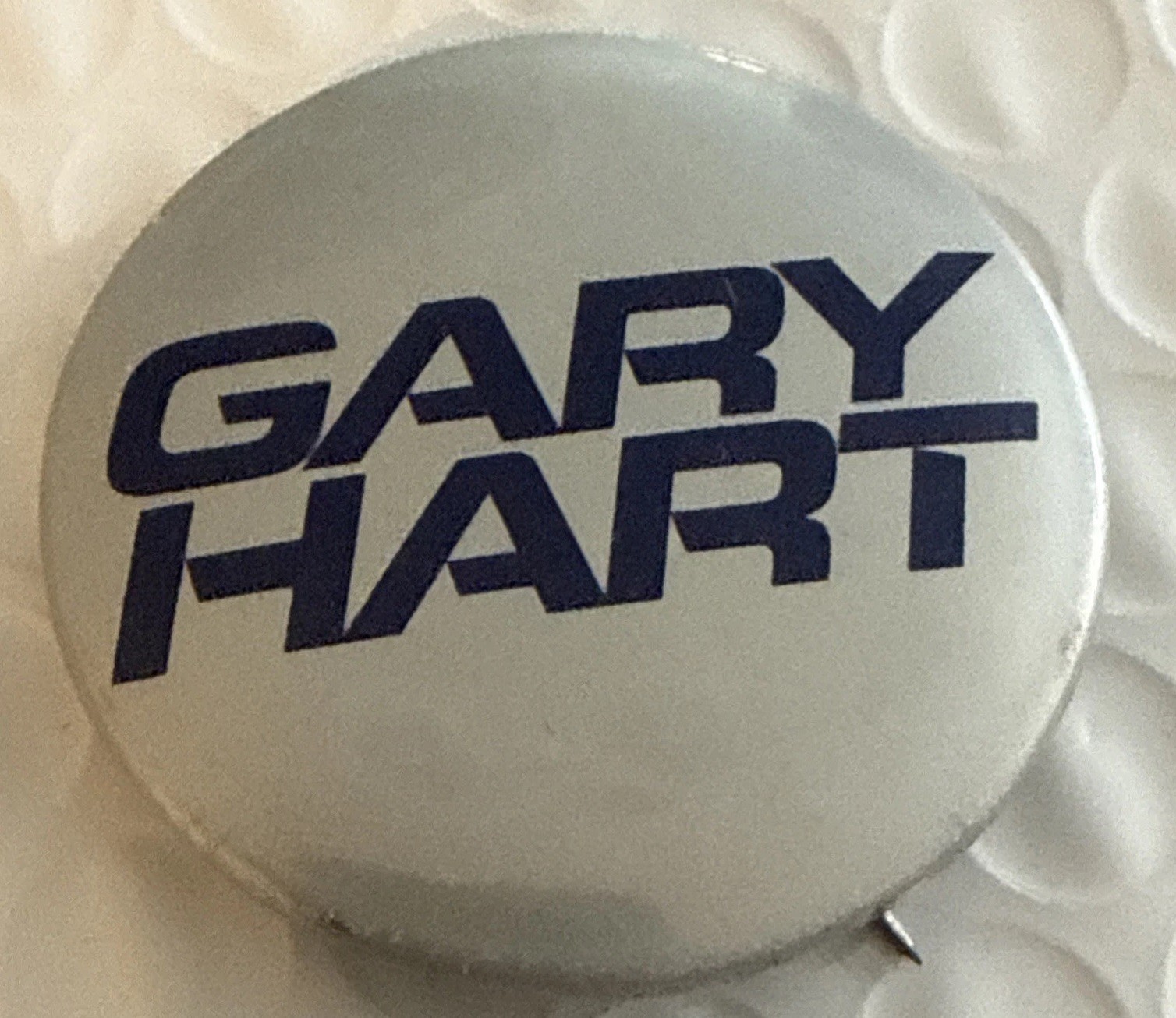Gary Hart Pin Back Button