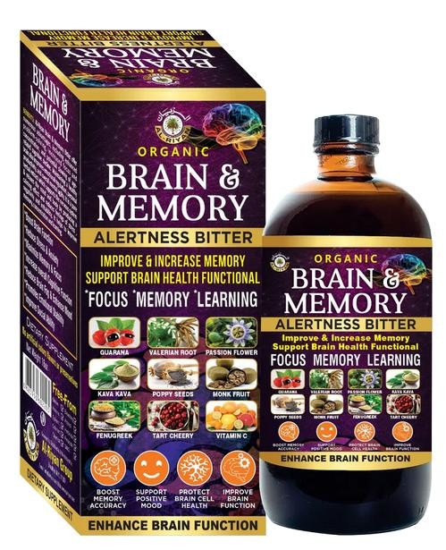Al-Riyan Organic Brain & Memory Alertness Bitter Improve & Increase Memory