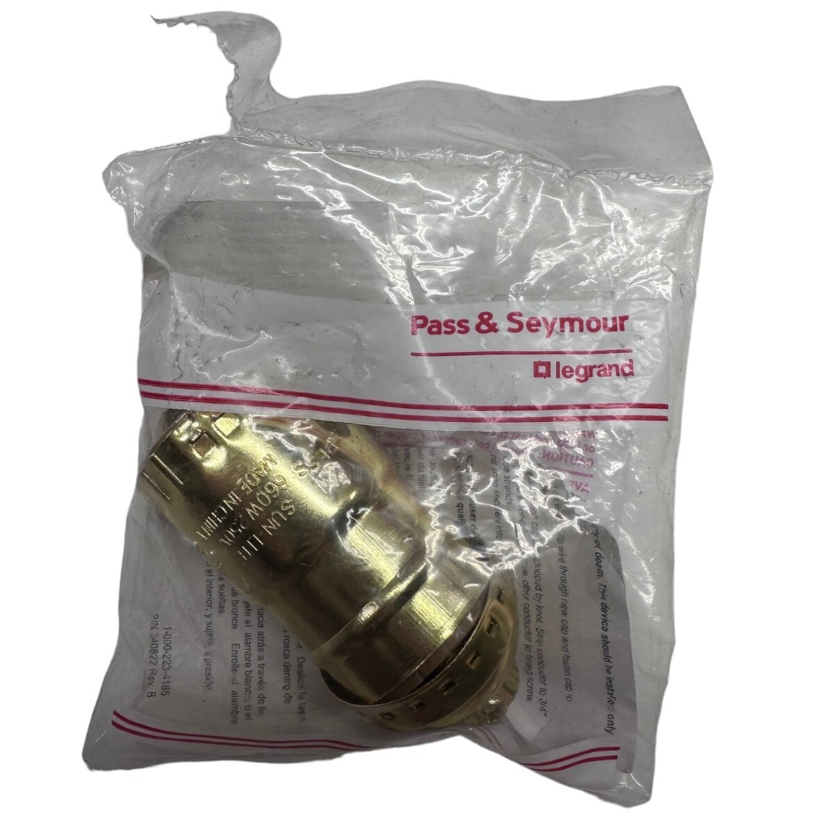Legrand Pass & Seymour 19980-PGCC10 Pull Chain Lampholder **SALE**