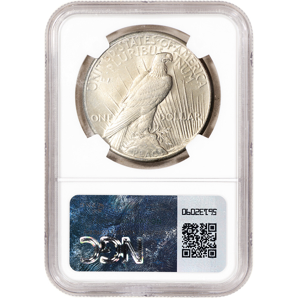 1926 US Peace Silver Dollar $1 - NGC Brilliant Uncirculated