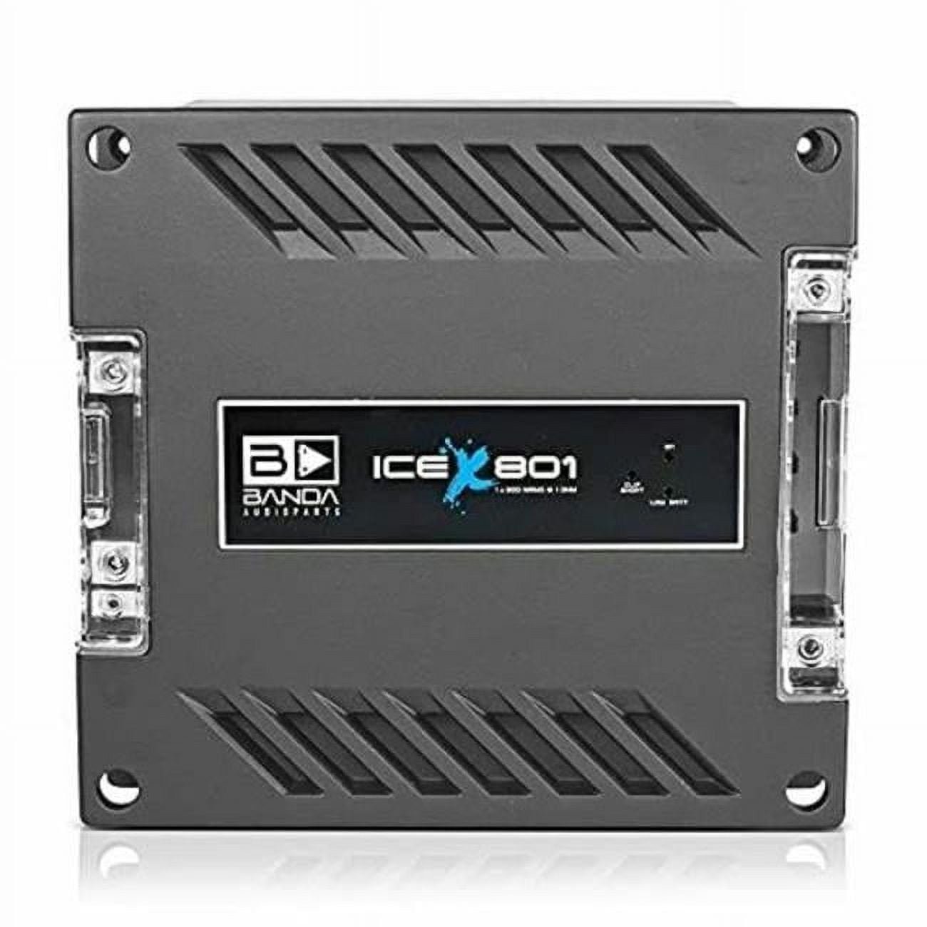 Banda  80W 1 Ohm Car Audio Amplifier, Red