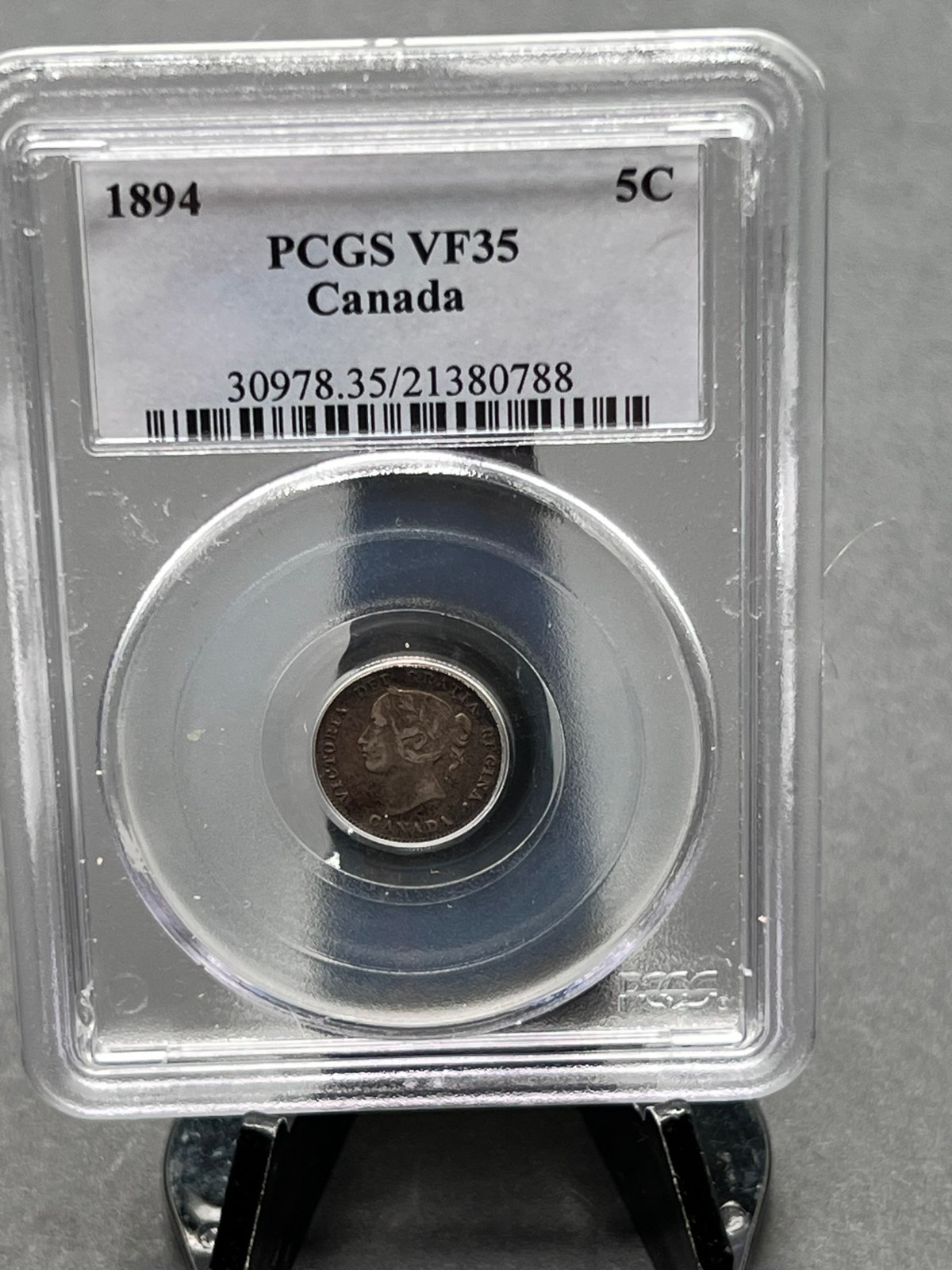 1894 Canada 5 cent Graded PCGS VF-35