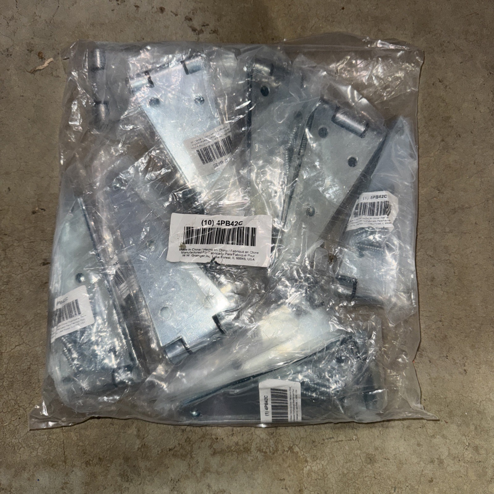 GRAINGER APPROVED 4PB42 Strap Hinge,Steel,2-5/16" L 4PB42