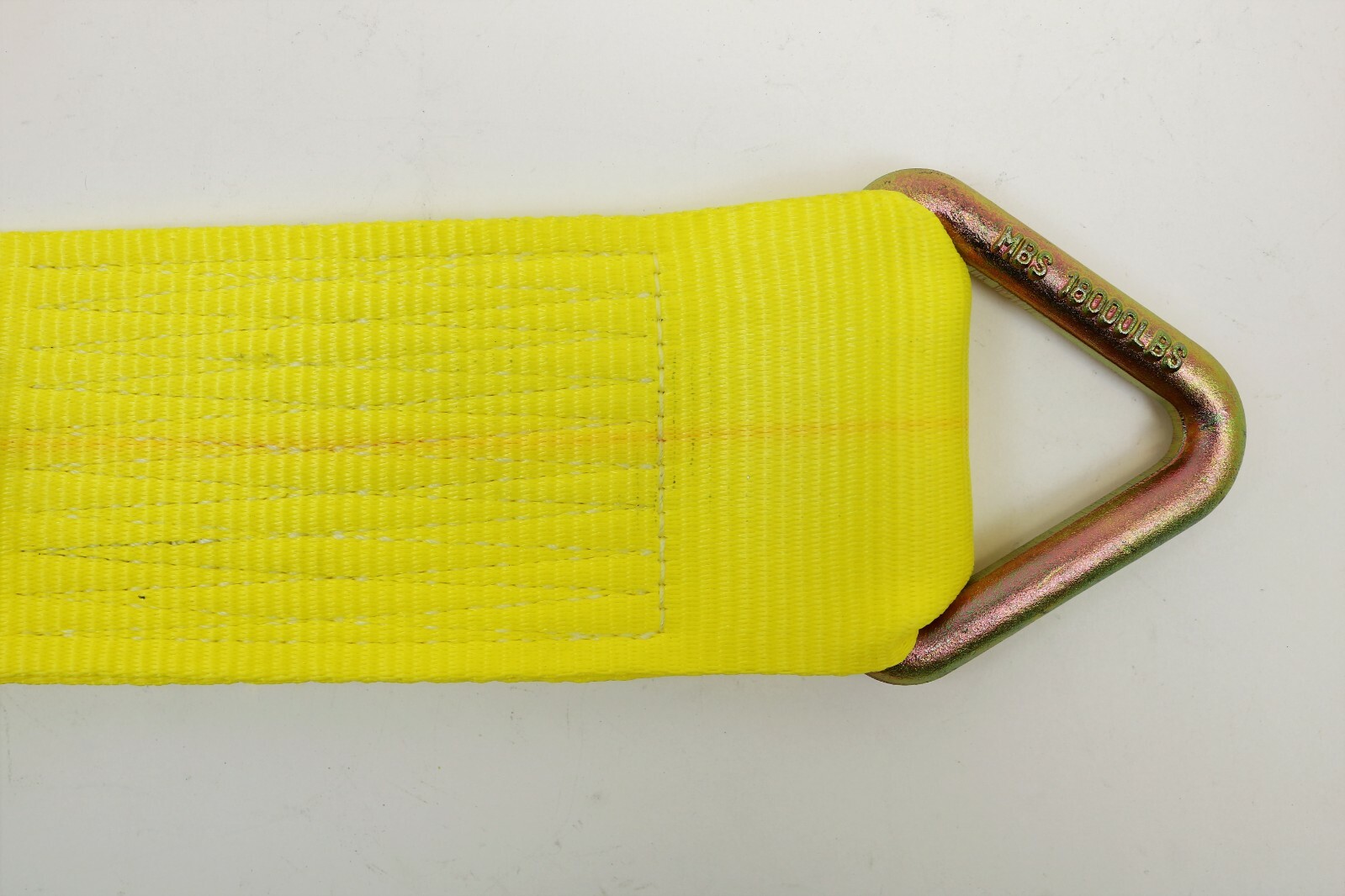 Pack of Eight (8) 4 ”x 30’ Yellow Strap with 3” D-Ring for Flatbed Trailers