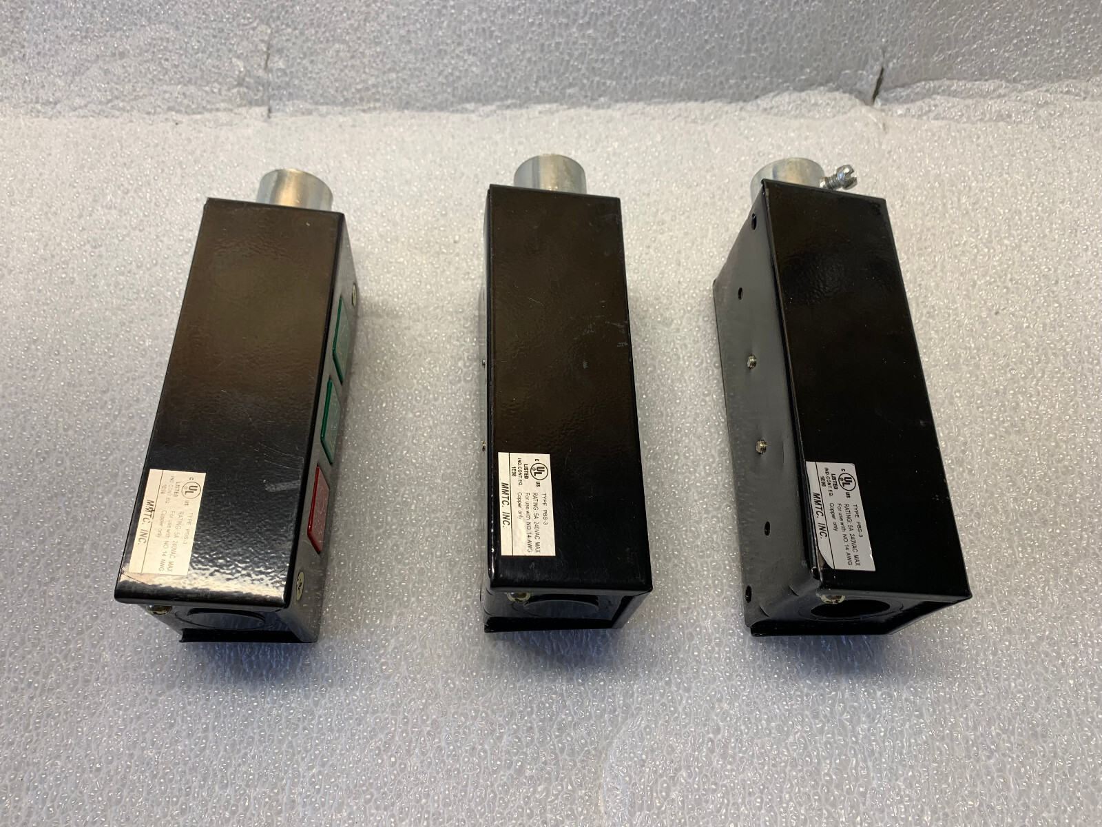 MMTC 3 BUTTON CONTROL STATION PBS-3 - 3 TOTAL AVAILABLE