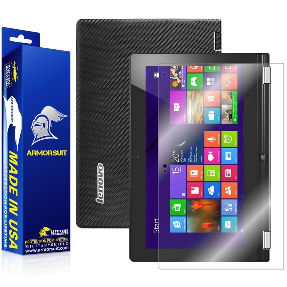 ArmorSuit MilitaryShield Lenovo Yoga 11S Screen Protector + Black Carbon Fiber