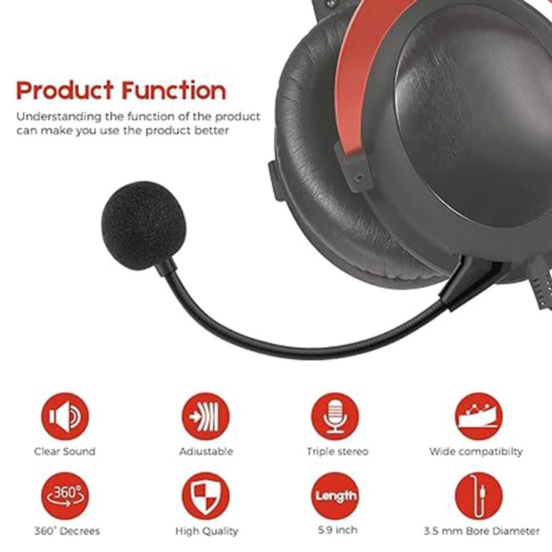 Flexible Game Headset Microphone for Cloud Pro Headsets Flexible Designs Mic