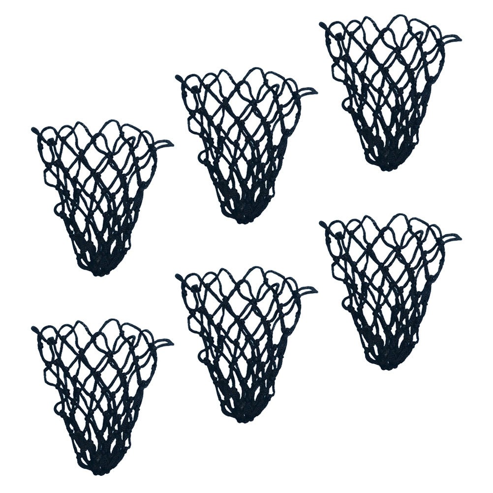 6Pcs Reusable Black Cotton Billiard Net Bags for Pool Table Pocket Replacement